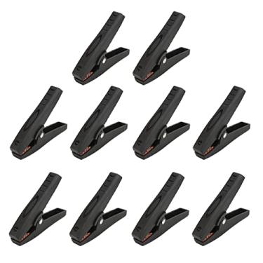 Imagem de Hyuduo Braçadeiras de Teste Elétrico Braçadeira de Carregador de Bateria Isolada Com Aço de Banhado a Cobre e Material ABS para Carro Auto Boat Electronics 1000V 30A (BLACK)