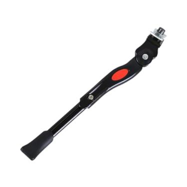 Imagem de Colaxi Descanso lateral para bicicleta de estrada, compatível com bicicletas de 16" a 20", antiderrapante, com uma única perna, dobrável e para, Preto