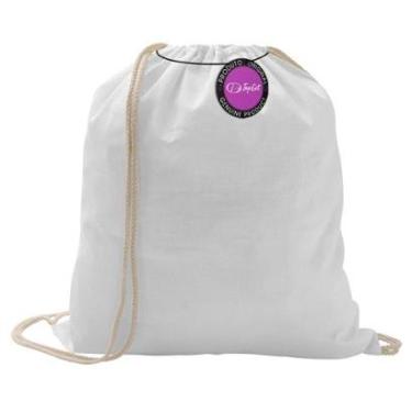 Imagem de Mochila tipo Saco Gym Sack em Algodão com Alças Wallet TopGet-Unissex