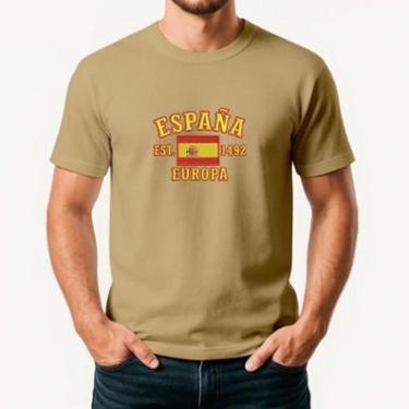 Imagem de Camiseta Masculina ESPANHA Exclusiva Algodão Premium-Masculino