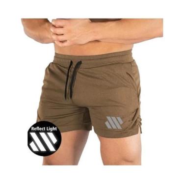 Imagem de Bermudas De Verão Refletivas Para Homens, Roupas De Fitness Para Corri