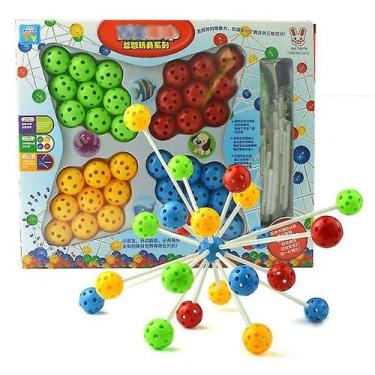 Imagem de Blocos de madeira 3D Intellect Puzzle Brinquedo DIY de plástico para c