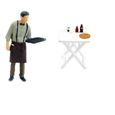 Imagem de Figura Doll Race Medal, Cafeteria, escala 1/64, garçom - Gloome Store