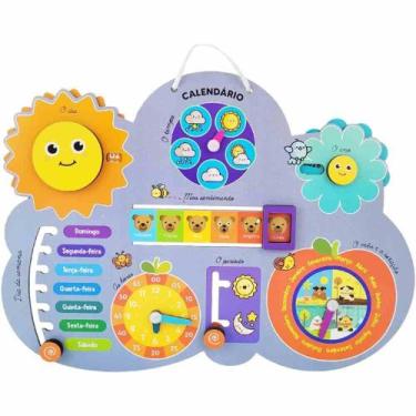 Imagem de Calendário Animado Infantil - Madeira - 6076 - Babebi