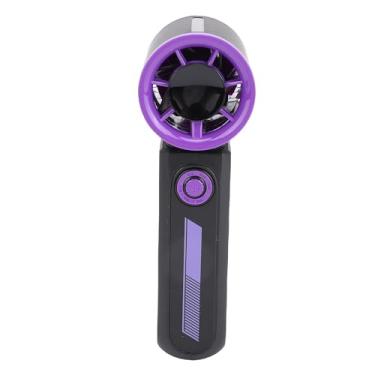 Imagem de Generic Ventilador Turbo Portátil Portátil, Ventilador a Pilhas Com Display Digital de 100 Velocidades para Acampar (Roxo)