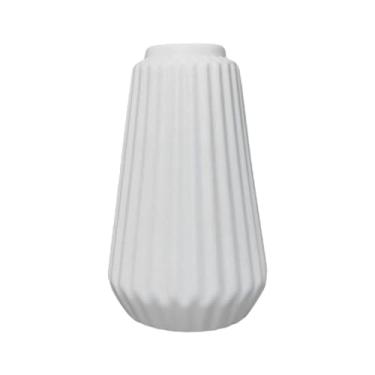 Imagem de Generic Vaso de cerâmica imitação para flores, recipiente floral para arranjos de flores secas, ideal para prateleira, sala de jantar ou mesa de cabeceira, M