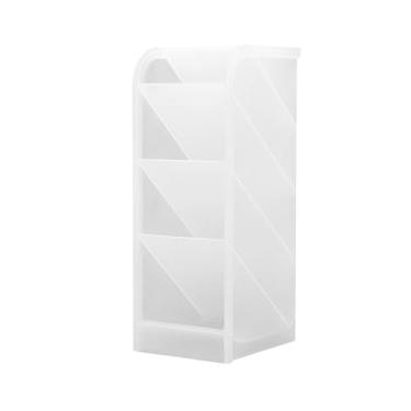 Imagem de AYNEFY Organizador de Armazenamento de Marcadores, Tipo Inclinado de 4 Camadas, Papelaria Multifuncional, Organizador de Mesa, Suporte para Exibição de Caneta, Armazenamento de Batons