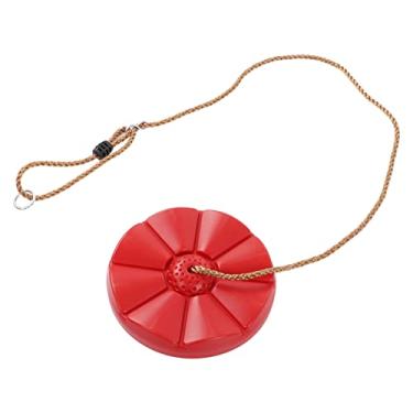 Imagem de Corda de escalada para balanço de árvore infantil com plataformas Assento de balanço de árvore de disco Balanços internos externos para meninos e meninas Base segura Corda firme