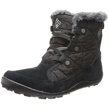Imagem de Columbia Women's Minx Shorty Omni-Heat Snow Boot, Black, Shale, 8 B US