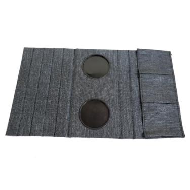 Imagem de Bandeja Esteira para braco sofa marrom mescla porta copos e porta controles Copos e Porta-Controles - Suporte para Celular e Objetos Pessoais - Prático e Resistente(Cinza Escuro)
