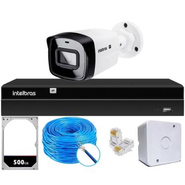 Imagem de Kit 1 Câmera IP Vipc Intelbras NVD 1404P HD 500GB