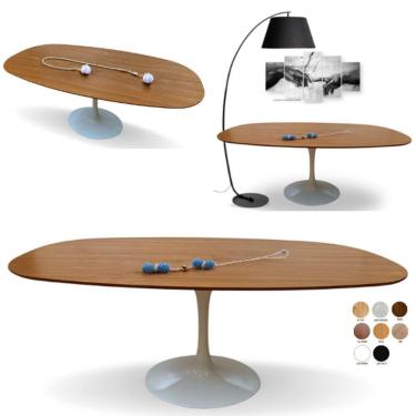 Imagem de Mesa Saarinen Retangular Ovalada 160x90cm Em Freijo