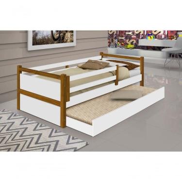 Imagem de Bicama Solteiro Bianca Branca E Mel