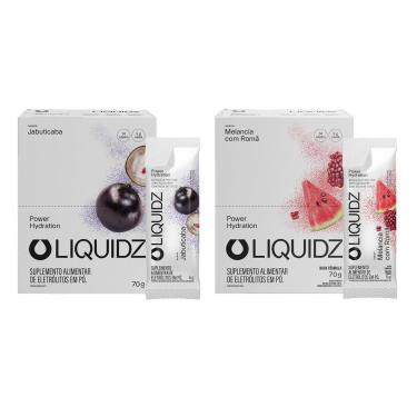 Imagem de LIQUIDZ® - Eletrólitos Zero Açúcares - Jabuticaba | Morango - Kit 2 Caixas - 28 sachês-Unissex