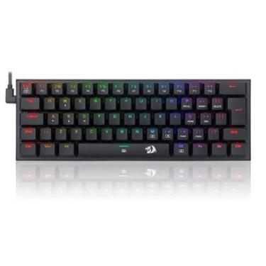 Imagem de Teclado Mecânico Gamer Redragon Anivia, RGB, Switch Blue, ABNT2, Preto - K614-RGB (PT-BLUE)-Unissex