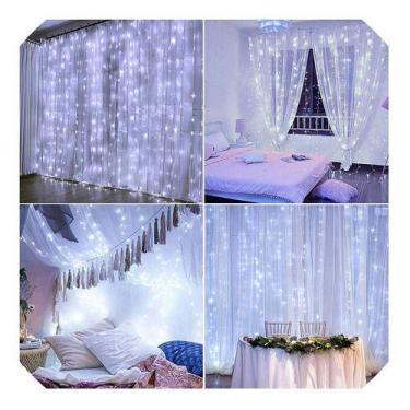 Imagem de Cortina 500 Leds 4m x 2,2m - Novidade Brasil, Branca fria, LUZ FIXA, 1