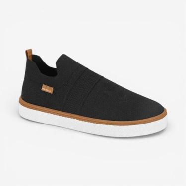Imagem de Tênis Moleca Slip On Casual Knit Preto, Preto, 37