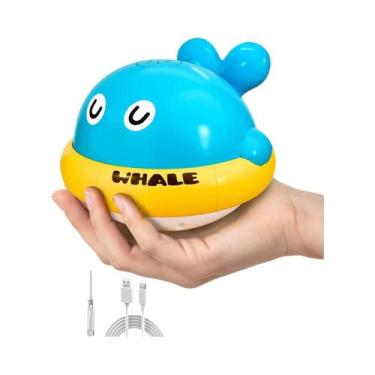 Imagem de Brinquedos De Banho Para Crianças Pequenas: Baleia Iluminada Com Jato 
