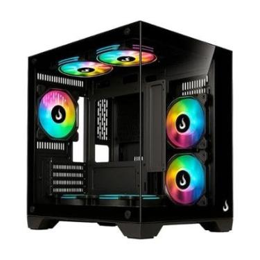 Imagem de Gabinete Gamer Rise Mode Galaxy Glass M Mini, M-ATX Sem FANs, - RM-GA-GGMN-FB-Unissex