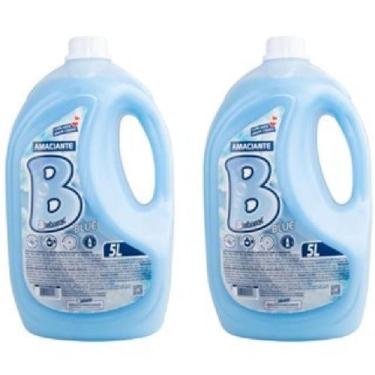 Imagem de Kit 2 Unidades Amaciantes de Roupas Perfumado Blue 5 Litros Barbarex