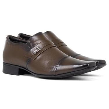 Imagem de Sapato Social Masculino Jota Pe Air Vinitti Palmilha Macia Aumenta Altura até + 6,5cm Couro 78201-Masculino