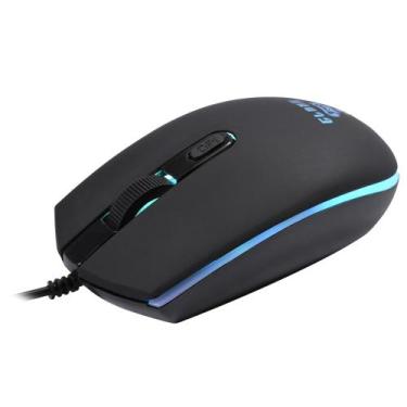 Imagem de Mouse Gamer CLANM Jungle CL-MJ003 3600 DPI LED Rainbow USB Preto