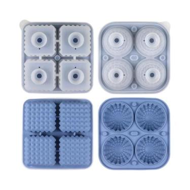 Imagem de Forma De Gelo De Silicone Em Formato De Bola De Cristal Grande Com Fun