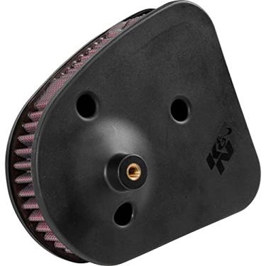 Imagem de K&N Filtro de ar do motor: alto desempenho, premium, filtro de ar Powersport: serve para Harley Davidson (XG750A Street Rod HD-7517, preto
