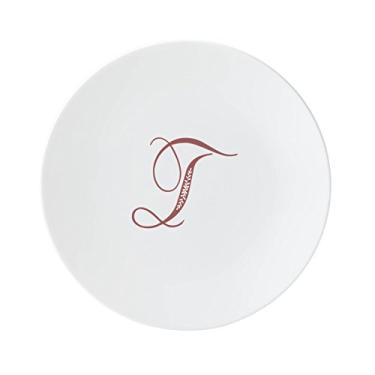 Imagem de Lenox Merlot Placa de realce em T, letra T