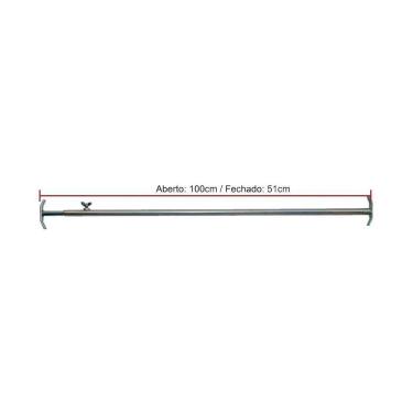 Imagem de Suporte Tubo Em Aco Inox Para Espetos