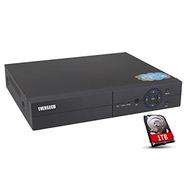 Imagem de 4CH 1080P 5 em 1 HD analógico híbrido DVR e NVR, suporta câmera analógica de até 2 MP AHD/TVI/CVI e 960H e câmera IP de até 5 MP, gravador de vídeo com sistema de segurança de vigilância CCTV (HDD de