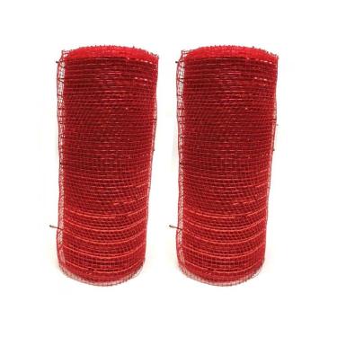 Imagem de Kit Tela Decoração Natal Fita 15cmx5m Vermelha 2 Peças - Magizi