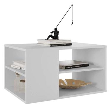 Imagem de Mesa de Centro Retangular Com Divisória Opala Branco Caemmun