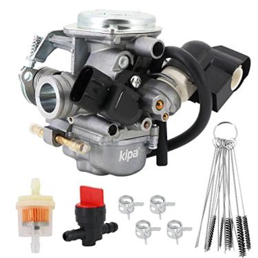 Imagem de KIPA Carburador para Honda Ruckus 50 NPS NPS50 NPS50S AC 2008-2019 com filtro de combustível válvula de combustível e limpador de jato de carbono