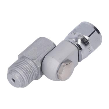 Imagem de Junta giratória de spray de tinta sem ar 78 pol Rosca 287036 Adaptador de válvula Rotação de 360 graus Substituição giratória de tinta sem ar para armas Titan