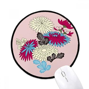 Imagem de Mouse pad com pintura de cultura japonesa rosa para escritório e computador