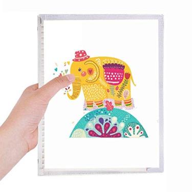 Imagem de Caderno colorido rosa elefante Red Hat Nation folha solta diário recarregável papelaria