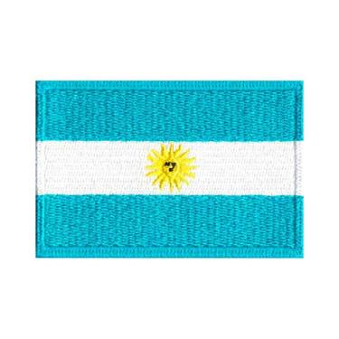 Imagem de Patch Bordado - Bandeira Da Argentina BD50079-166 Fecho de Contato
