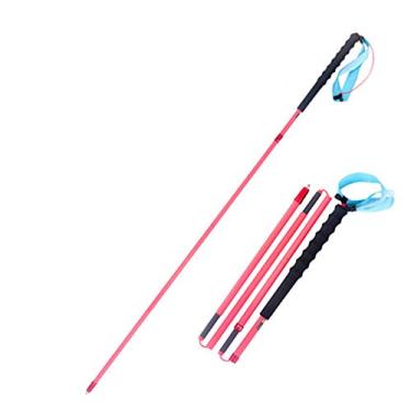 Imagem de N/H Pacote com 2 bastões de caminhada dobráveis ultraleve – Fibra de carbono com antichoque, leve, forte para caminhadas, acampamento, montanhismo, mochilão, caminhada, caminhada e mulheres