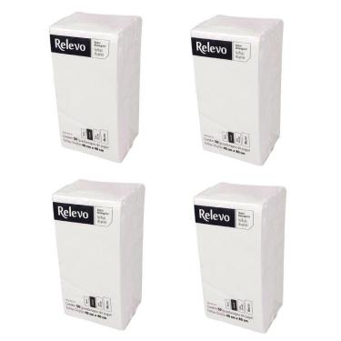 Imagem de 200 Guardanapos Grandes Papel Folha Dupla 40X40Cm Macios