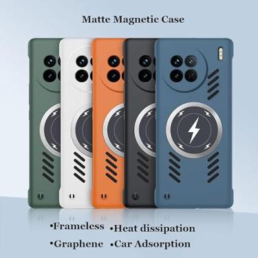 Imagem de Frameless Graphene Heat dissipation Car Magnetic Adsorption Case For vivo X90 X90s X80...