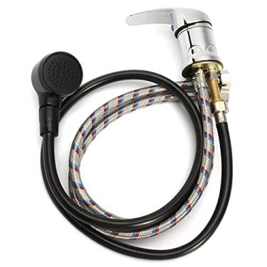 Imagem de VLUOO Substituição de torneira de tigela de shampoo, torneira de pia de salão de beleza, mangueira durável, conjunto de torneira de shampoo quente e frio para spa