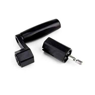 Imagem de Metallor Removedor de pinos de ponte multifuncional para violão, baixo, banjo, bandolim, ukulele e mais instrumentos de cordas, preto.