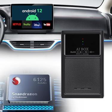 Imagem de Adaptador automotivo Android sem fio para carro Q-Zinkopoo Android 12.0 QCM6125 8core Magic Box Suporte Netflix/YouTube/Google Play, 4 + 64 GB Carplay Ai Box Android Auto adequado para carros de 2016