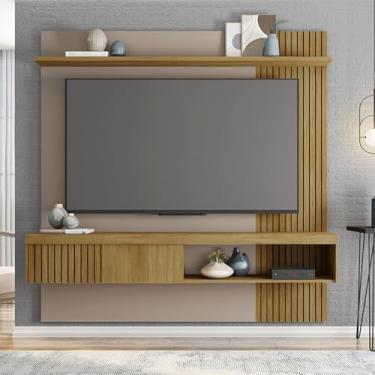 Imagem de Painel Suspenso Decorativo Grant MDF/MDP para TV até 65 Pol Buriti/Fendi G11 - Gran Belo