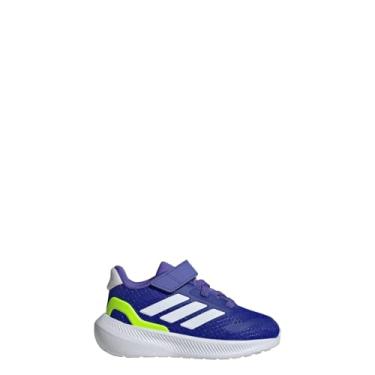Imagem de adidas Tênis infantil unissex Runfalcon 3.0 (infantil), Azul lúcido, branco/limão lúcido, 6 Toddler