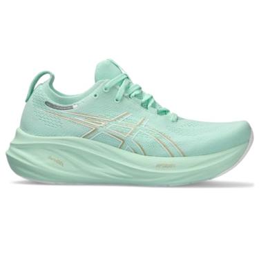 Imagem de ASICS Tênis de corrida feminino Gel-Nimbus 26, Matiz menta/menta pálida, 35