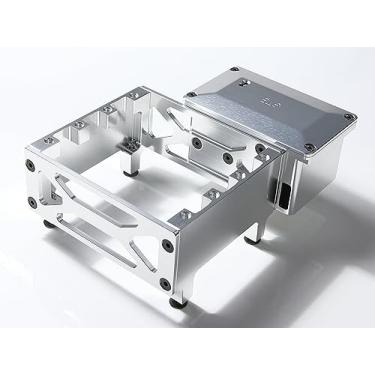 Imagem de GTBRacing CNC Aluminum Servo Mount Receiver Case for 1:5 RC Car LOSI Desert Buggy DBXL-E 2.0 Upgrade Part (Silver)