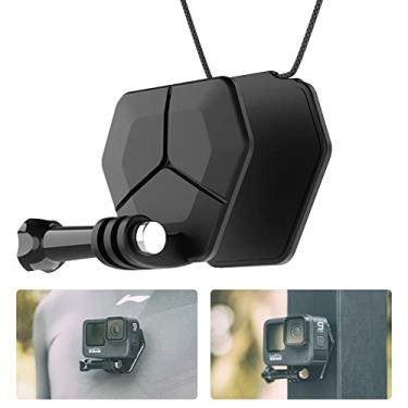 Imagem de SUREWO Suporte de câmera de ação magnética para GoPro, suporte de cerca magnética compatível com GoPro Hero 13 12 11 10 9 8 7 6 5 preto, DJI Osmo Action 5 pro/4/3/2, Crosstour/Campark/AkASO e mais