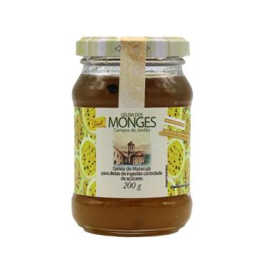 Imagem de Geleia de Maracujá Zero Açúcar Dos Monges 200g - Geleia Dos Monges